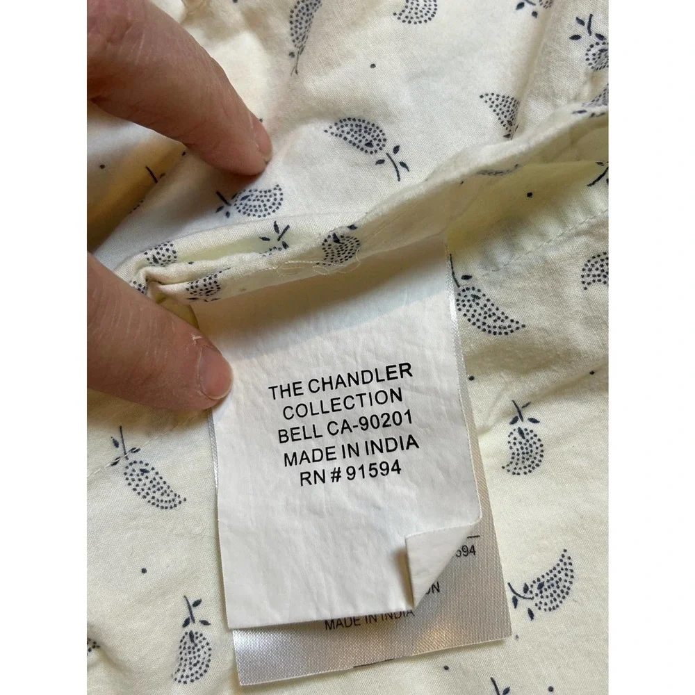 The Chandler Collection Blue and White Pillowcases 25 x 24